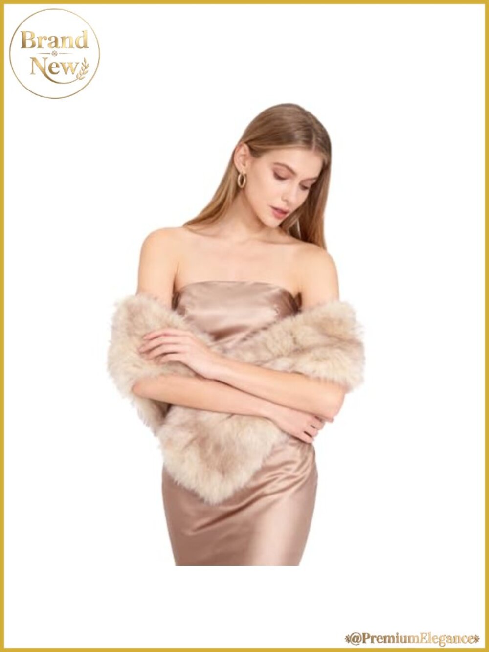 Faux Fur Collar Scarf Wrap Shawl Winter Neck Warmer Fluffy Stole